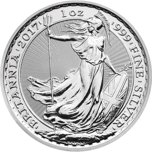 (MINT condition) 2017 Silver BRITANNIA 1oz Coin UK Royal Mint Bullion coin