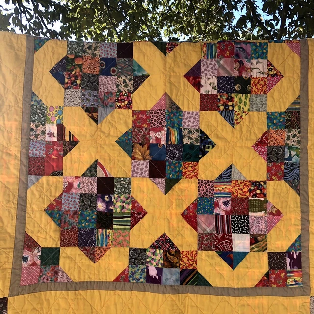 Handmade Baby Quilt 39”x 39” Unisex