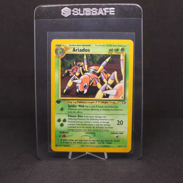 🌟 1st Edition Ariados | Neo Genesis 27/111 | Moderately Played VG | WOTC 🌟