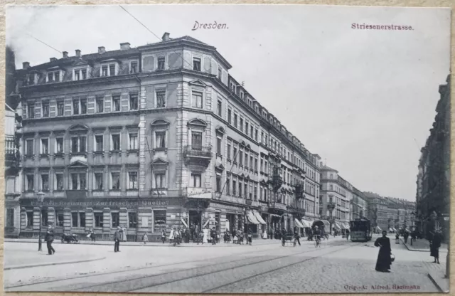 Ak Dresden Johannstadt. Striesenerstrasse. um 1910