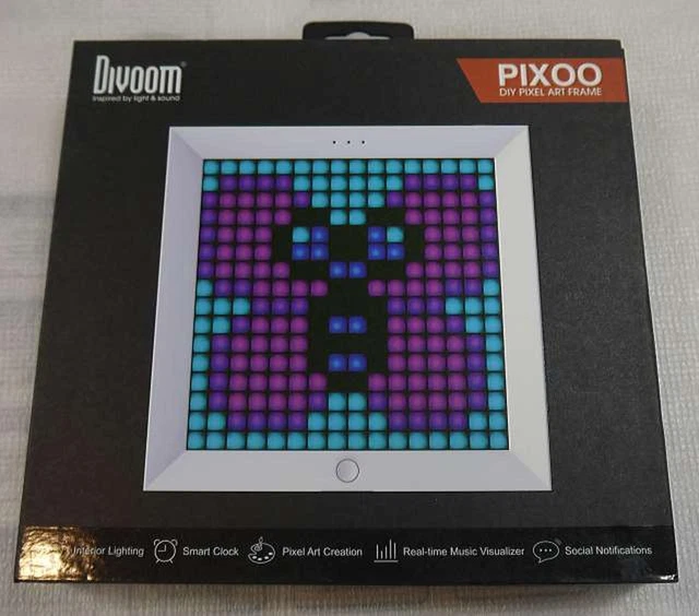 DIVOOM PIXOO PIXEL Art Digital Frame With App Controlled 16x16 LED from