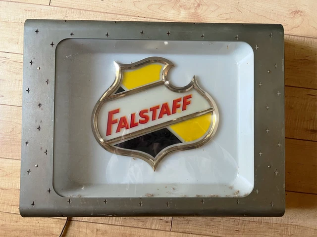 Falstaff Beer Sign, lights up, very good condition, pre-owned