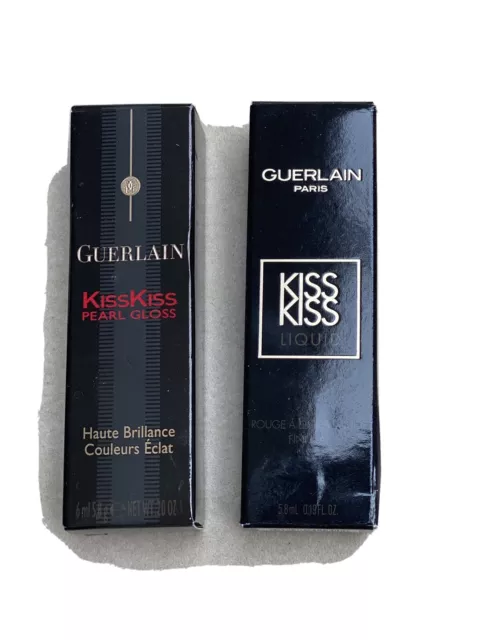 GUERLAIN KISS KISS LIQUID MADAME MATTE & KISS KISS in Pearl Gloss NEW