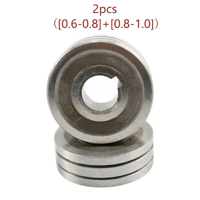 Förderwalze Schweißen Teile V-Nut Zubehör 0.6-0.8&0.8-1.0 10 Mm 2 Stück