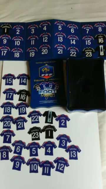 edition limitee de luxe just foot box  magnets equipe de france