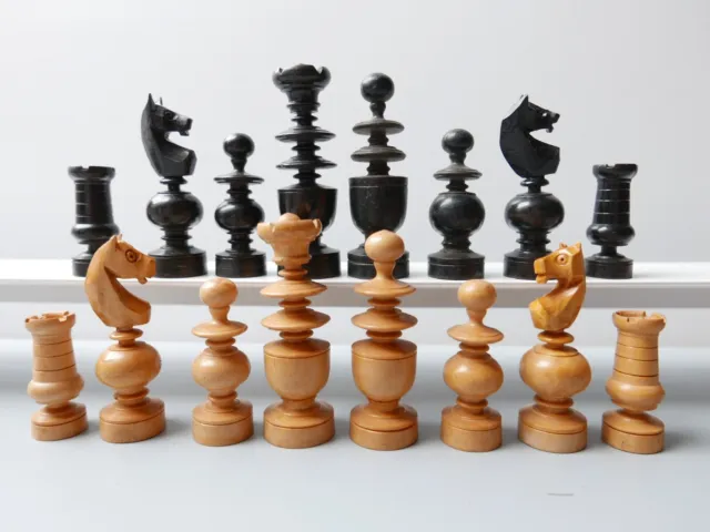 REGENCE Vintage jeu d'échecs regency chess set 1930/50 sans échiquier King 73 mm