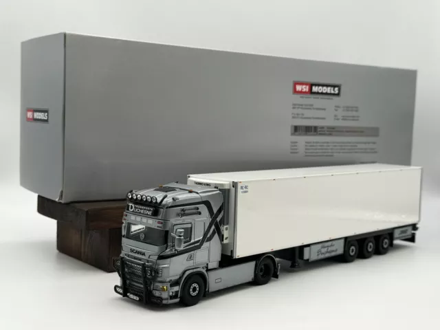 WSI Models| 01-3308 Duchesne Scania R6 Topline 4x2 - Fridge Trailer 1:50 Scale