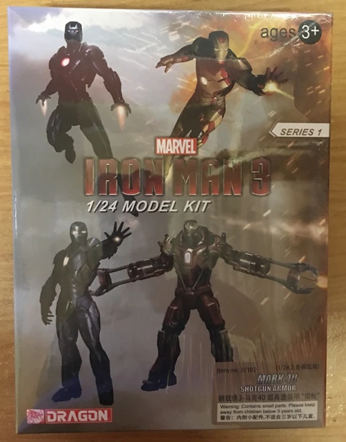 DRAGON MODELS IRON MAN MARK 40 3'' Model Kit - NEW, SEALED - shotgun ...