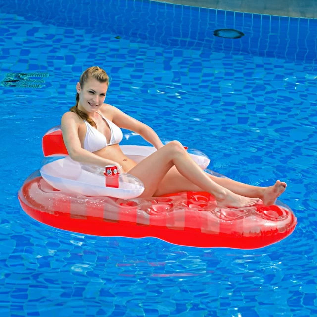 JILONG STRAWBERRY INFLATABLE Pool Float Lounger Air Bed Lilo Mattress Water Fun 111.89 PicClick UK