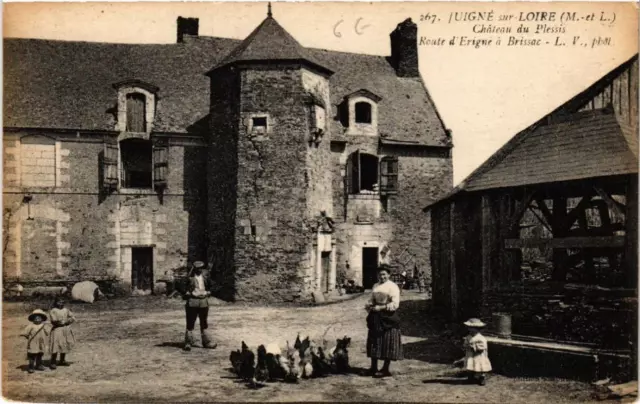 CPA AK JUIGNE-sur-LOIRE Chateau du PLESSIS Route d'Erigne a BRISSAC (606642)
