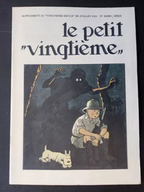 EO - Superbe Pastiche - Tintin - Le petit vingtième - TTBE - Proche Du Neuf