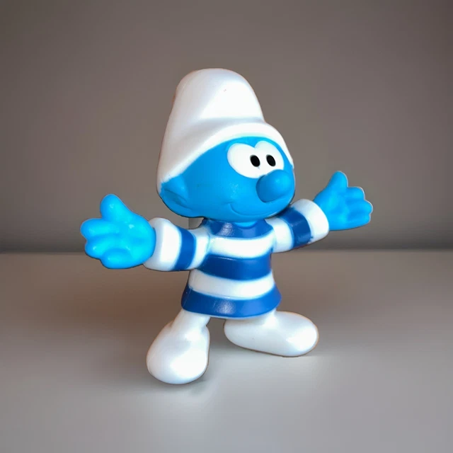 Figurine SCHTROUMPF Frileux McDonald's 2018 - Collection Mac Do - Figurine BD Occasion