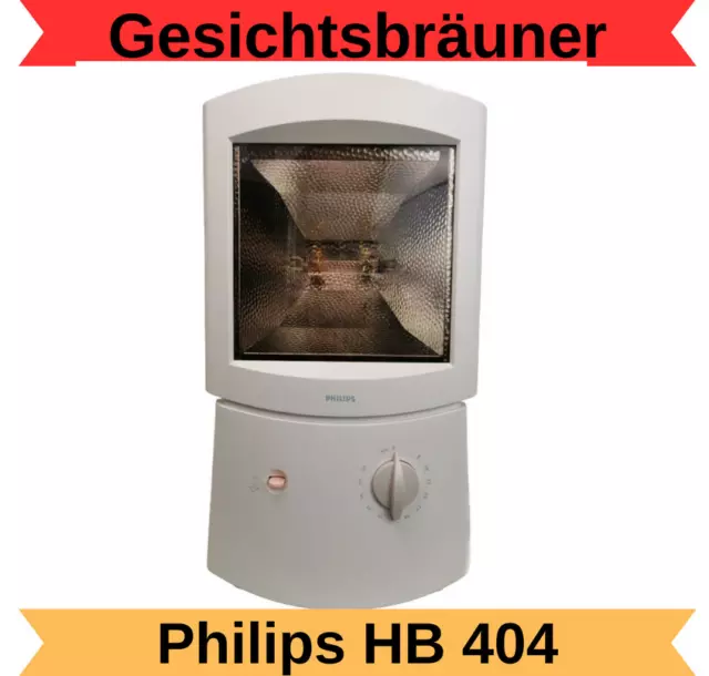 Original Philips Solaria HB404 Gesichtsbräuner Oberkörperbräuner Solarium, 400 W
