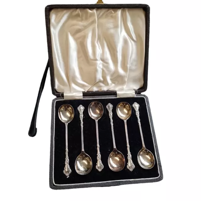 Cucchiai da caffè vintage argento argento Ajb 36G