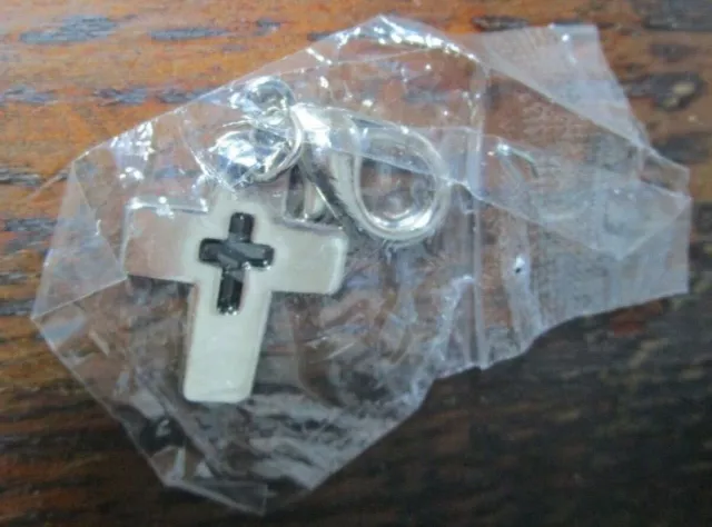 Cross Inlaid Black Enamel Cross St Labre Indian School Class of 2007 NEW- AA10