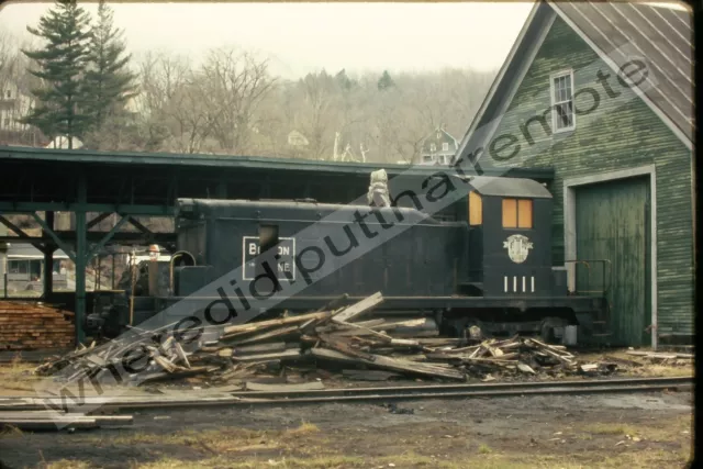 Original Slide Boston & Maine BM 1111 EMD SW1 5-5-1972 Montpelier NY