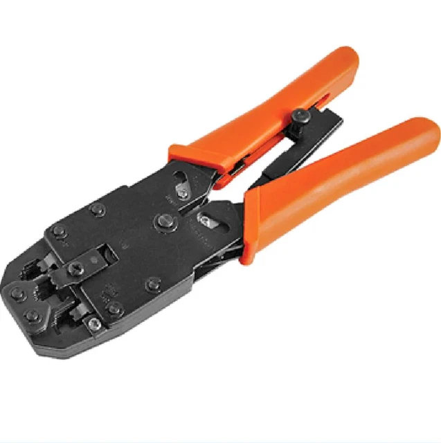 ASTROTEK 8 pins RJ-45 6 pins RJ-12 4 pins RJ-11 Crimper Cut Strip Crimping Tool