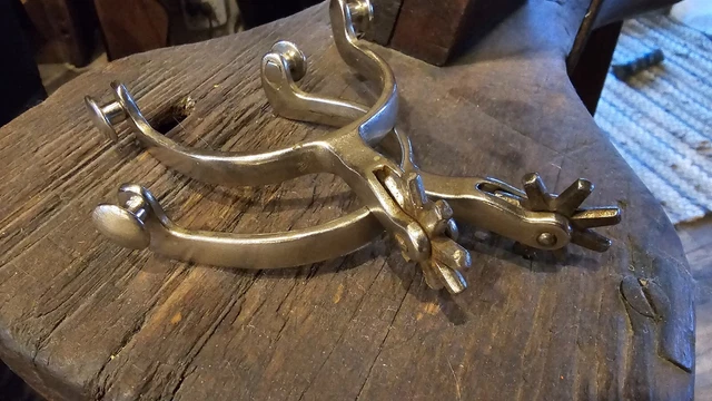 Antique American early 1900s 4.5" North and Judd Horse Spurs - Full Set