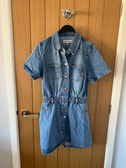 white christmas dresses BUNJANG] Zara Denim Mini Dress XL / 자라 데님 미니 원피스 XL – HALLYUSUPERSTORE
