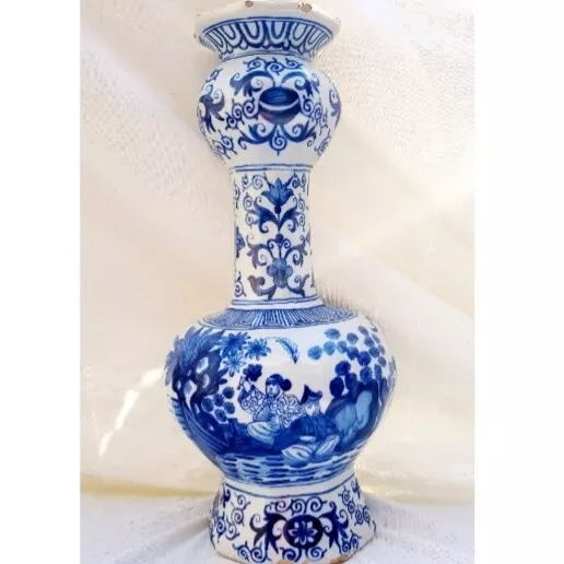 18th Century Delft Knobble Vase Dutch (2 available)
