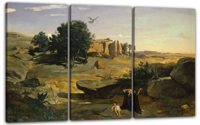 Kunstdruck Camille Corot - Hagar in der Wildnis 3
