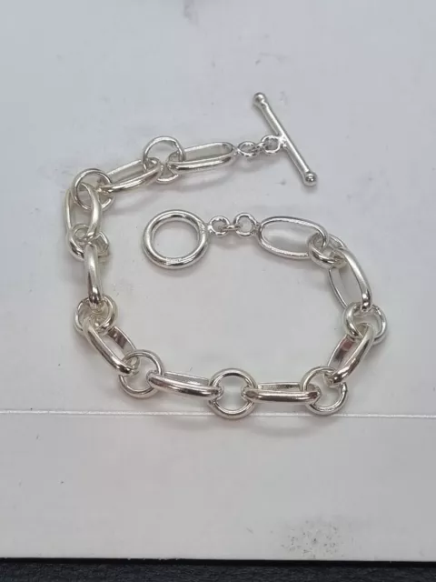 Sterling Silver/925 Fancy Link Bracelet