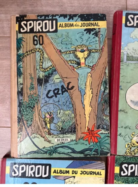 Album reliure éditeur du Journal de Spirou n° 60 Jusqu’au 65 A L’unité Au Choix 2