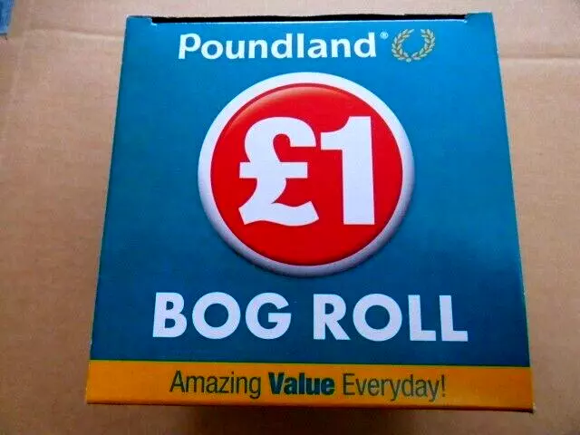 NOVELTY POUNDLAND £1 BOG ROLL! TOILET PAPER, New.