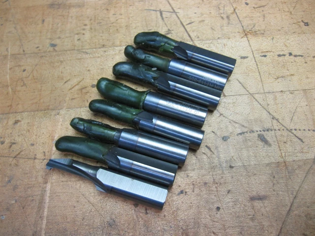 8 Solid carbide 1"-5 Acme single form thread mills boring bars 1/2" shank