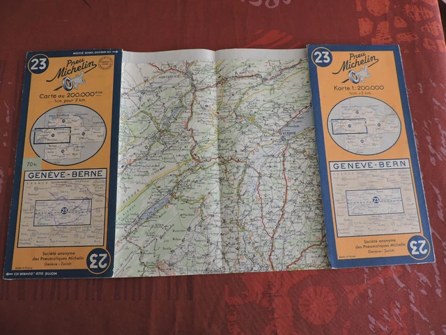 Ancienne carte Michelin N°82 06/1934 9ème édition Pau-Toulouse