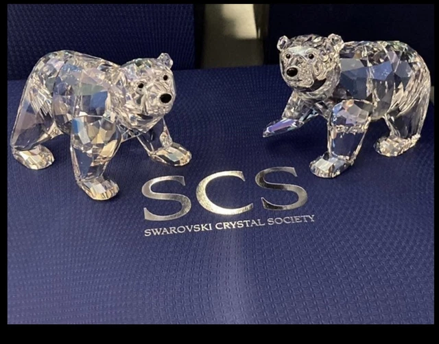 RARE Swarovski Crystal 2011 Annual Edition POLAR BEAR CUBS Moonlight 1079156 GS RARE Swarovski Crystal 2011 Annual Edition POLAR BEAR CUBS Moonlight 1079156 GS