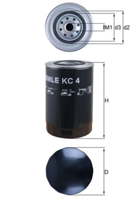 Filtro carburante KNECHT KC 4 filtri a vite per IVECO 370 FIAT PA TURBOSTAR 600