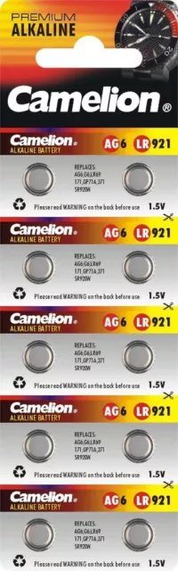 LR921 Batterie Knopfzelle 1,5 V Blister mit 10 Stück Uhren Ersatzbatterie