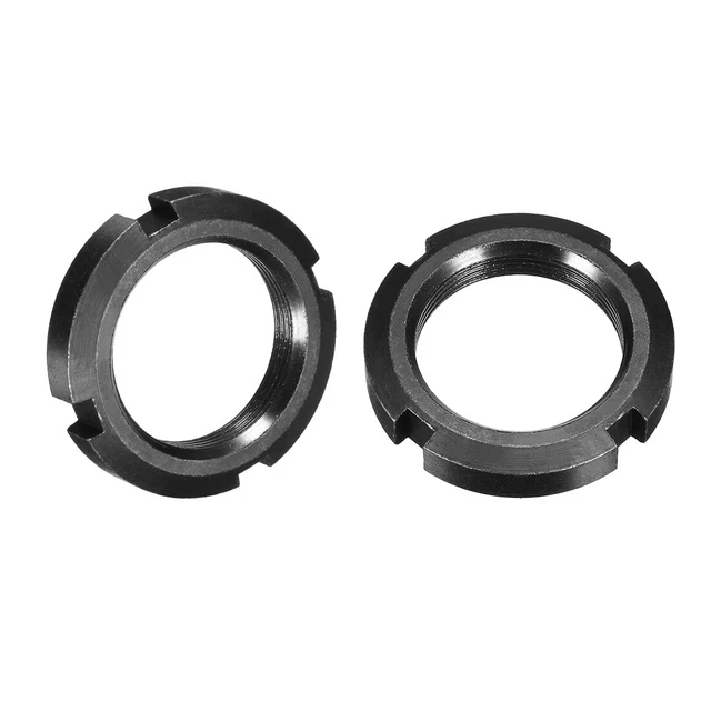 M35x1.5 mm Tuercas Ranuradas Redondas de Retención de Cuatro Ranuras 2 uds