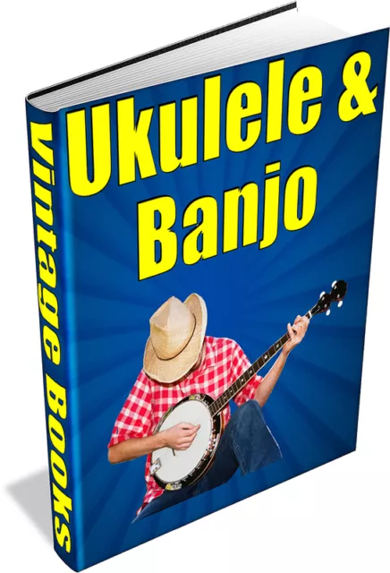 UKULELE & BANJO 29 Rare Vintage Books on DVD String Instuments