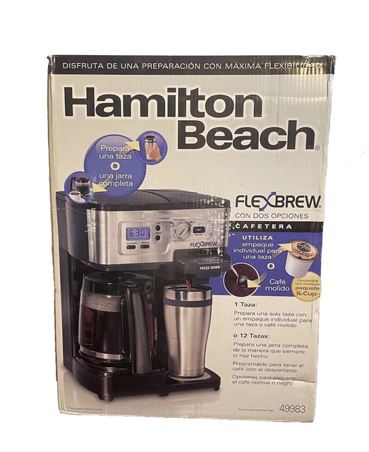 HAMILTON BEACH FLEXBREW 2Way Coffee Maker Black NEW 49983