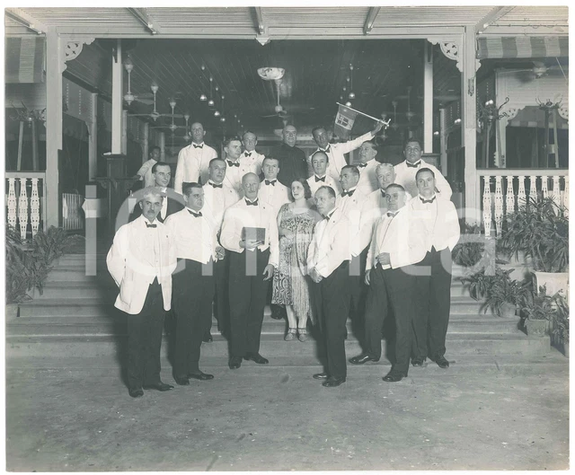 1920 ca BANGKOK - Impresa italiana a un ricevimento *Foto RARA 28x23 cm (2)
