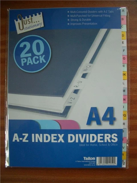 Intercalaires A4 Rexel Mylar - Onglets Renforcés Multicolores Pour Classeur
