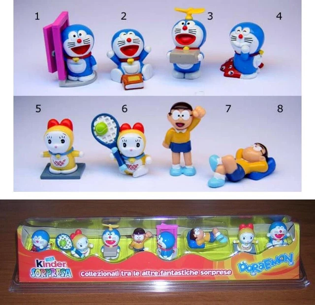 DORAEMON RARO DISPLAY con SET 8 FIGURE 4cm Originali KINDER FERRERO EUR ...