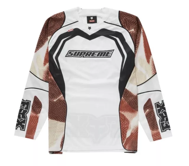 SUPREME FOX RACING Moto Jersey 2018SS Black white Size L Unused