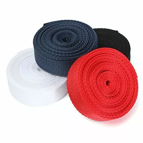 25mm(1 INCH) and 50mm (2inch) Nylon Strong Webbing/Bunting White and Black