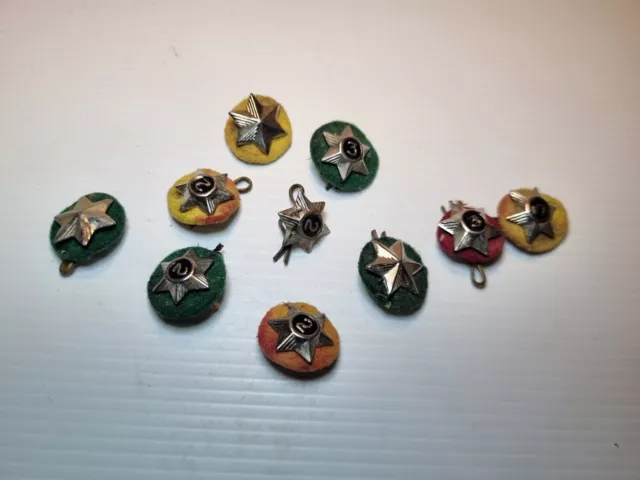 Vintage Lot of 10 Boy Scouts of America BSA Star Service Year Pins