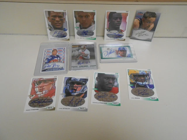 29 Autographed Football Cards. Highlights: Doug Flutie, Jeremy Shockey