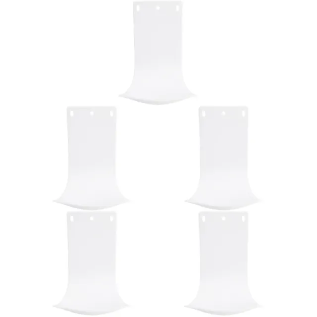 5 Pcs White Plastic Water Tray Touchless Soap Dispenser Wall Drip Catcher