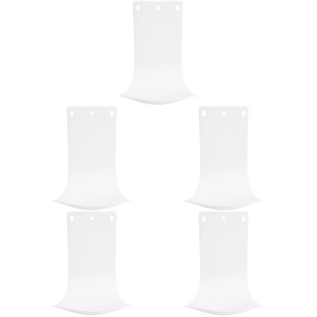 5 Pcs White Plastic Water Tray Touchless Soap Dispenser Wall Drip Catcher