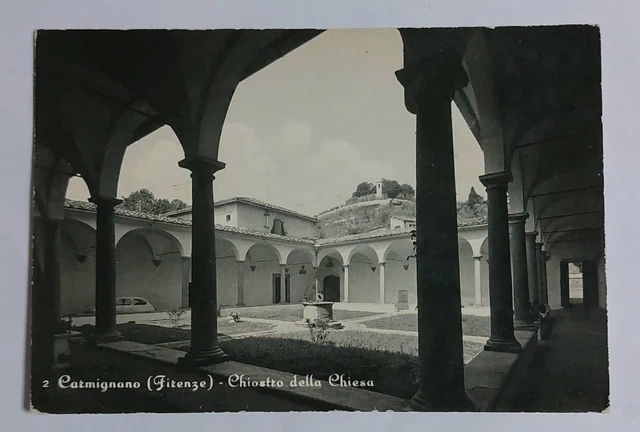 CARMIGNANO (PRATO )  IL CHIOSTRO DELLA CHIESA  DI S. MICHELE , no vg anni 50 f.g