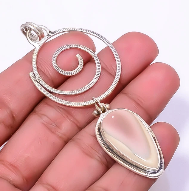 Imperial Jasper - Guadalajara 925 Sterling Silver Chakra Bali Pendant 3.12" T56