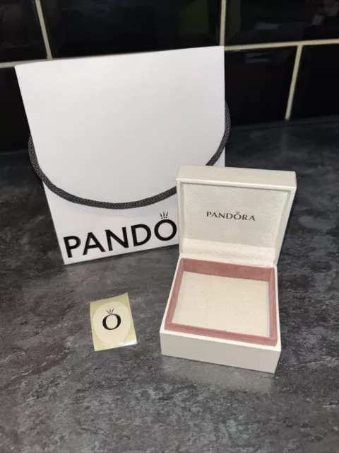 Pandora Gift Bag And Medium Box Bundle With Sticker New Charm Necklace