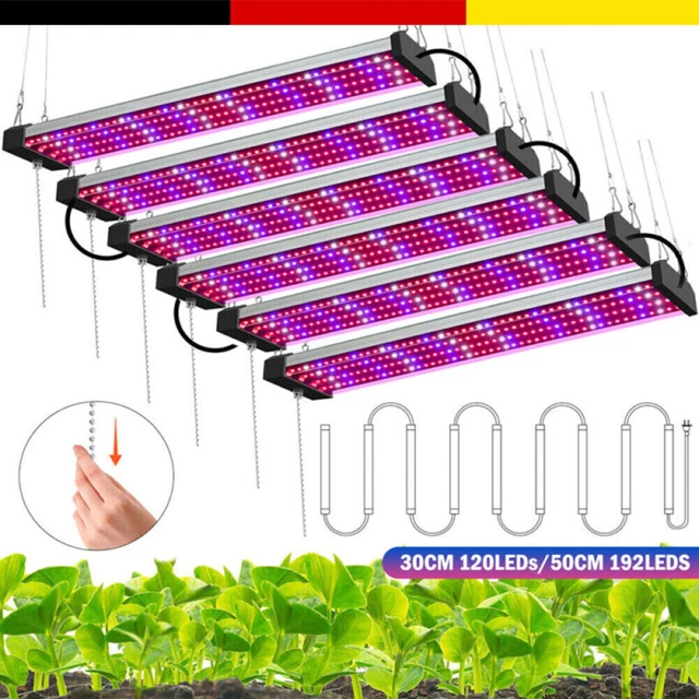 Grow Lampe NAIZY 200W LED Pflanzenlampe Mit 600 LEDs - Vollspektrum Wachstumslicht Für Indoor Gardening Innengarten Beleuchtung