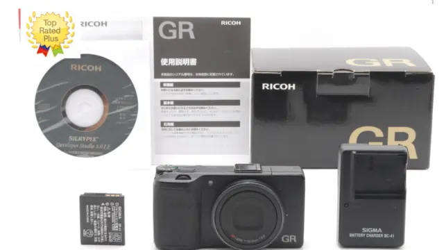 【NEAR MINT w/Box】 RICOH GR 16.2MP Digital Compact Camera Black From JAPAN